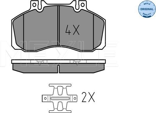 Meyle 025 298 3521 - Sada brzdových destiček, kotoučová brzda parts5.com