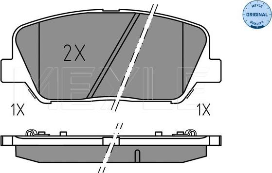 Meyle 025 249 1517 - Set placute frana,frana disc parts5.com