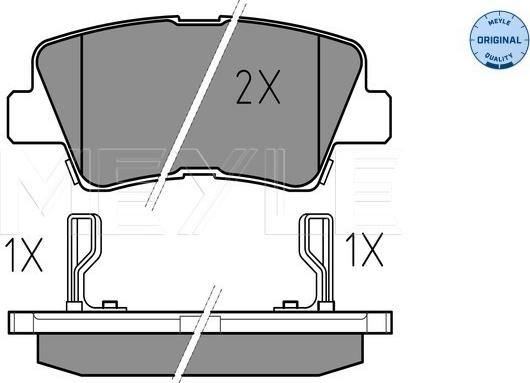 Meyle 025 249 3415/W - Set placute frana,frana disc parts5.com