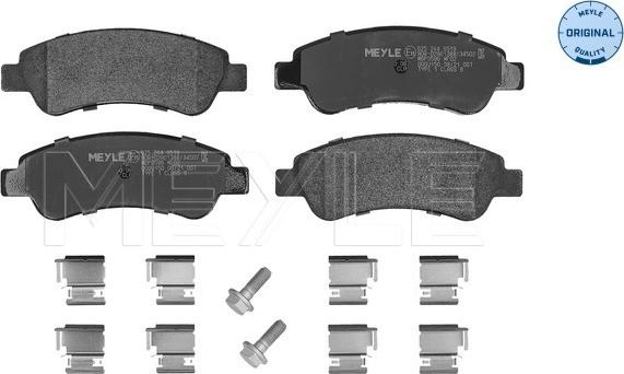 Meyle 025 244 6519 - Тормозные колодки, дисковые, комплект parts5.com