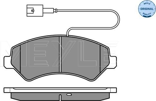 Meyle 025 244 6619/W1 - Set placute frana,frana disc parts5.com