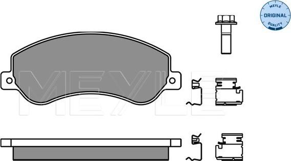 Meyle 025 244 8419/W - Set placute frana,frana disc parts5.com