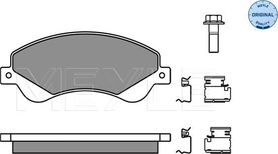 Meyle 025 244 8518/W - Set placute frana,frana disc parts5.com