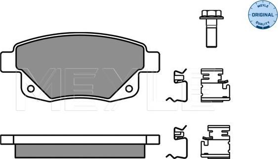 Meyle 025 244 8617/W - Set placute frana,frana disc parts5.com