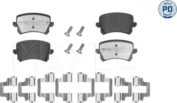 Meyle 025 244 8317/PD - Set placute frana,frana disc parts5.com