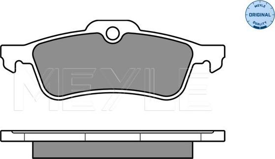 Meyle 025 245 7415/W - Zestaw klocków hamulcowych, hamulce tarczowe parts5.com