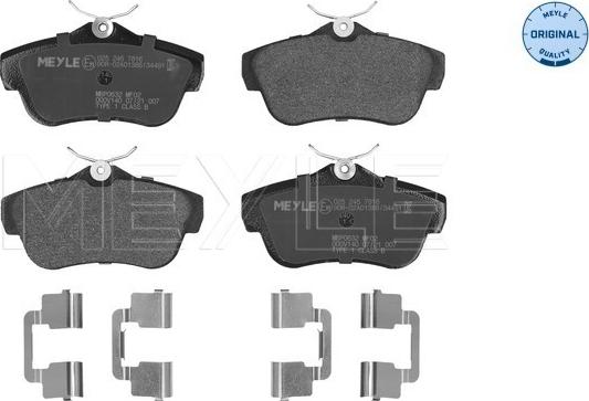 Meyle 025 245 7816 - Set placute frana,frana disc parts5.com