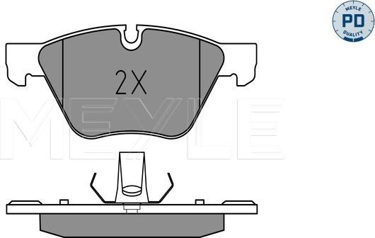 Meyle 025 246 9719/PD - Set placute frana,frana disc parts5.com