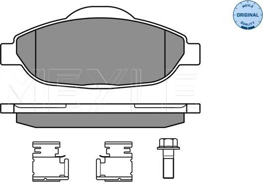 Meyle 025 246 6017 - Komplet zavornih oblog, ploscne (kolutne) zavore parts5.com