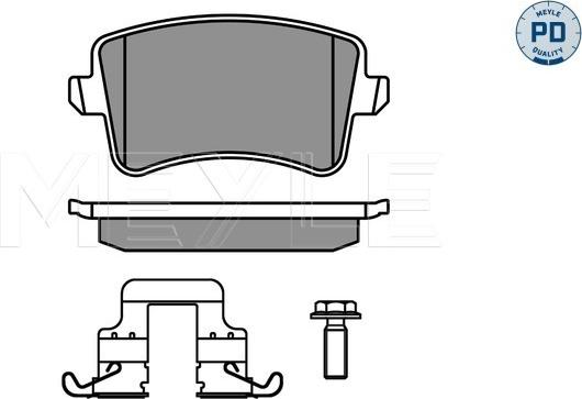 Meyle 025 246 0617-1/PD - Brake Pad Set, disc brake parts5.com