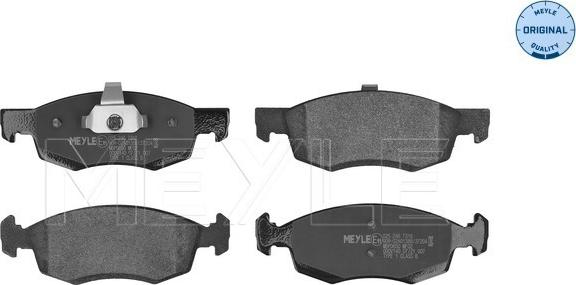 Meyle 025 246 7318 - Komplet zavornih oblog, ploscne (kolutne) zavore parts5.com