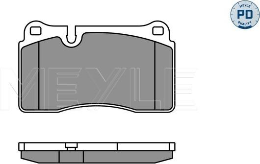 Meyle 025 240 9817/PD - Zestaw klocków hamulcowych, hamulce tarczowe parts5.com