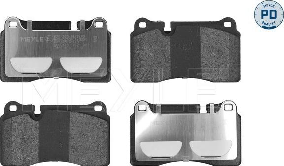 Meyle 025 240 9817/PD - Zestaw klocków hamulcowych, hamulce tarczowe parts5.com