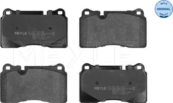 Meyle 025 240 9817 - Set placute frana,frana disc parts5.com