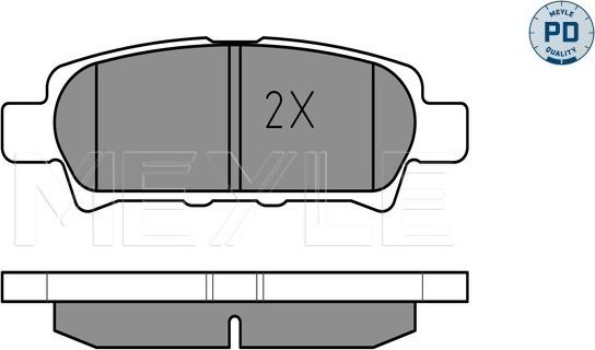 Meyle 025 240 1416/PD - Brake Pad Set, disc brake parts5.com