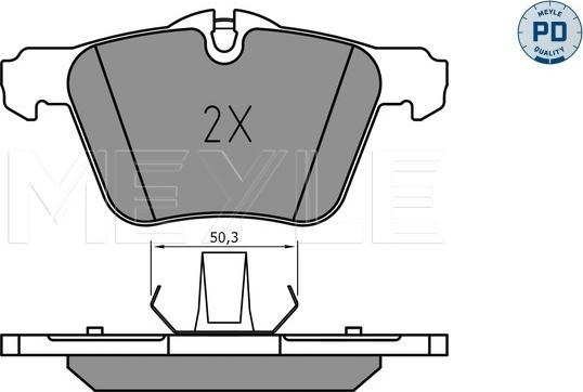 Meyle 025 240 7920/PD - Komplet zavornih oblog, ploscne (kolutne) zavore parts5.com