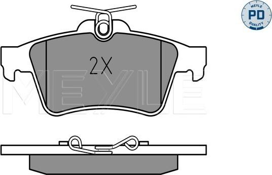 Meyle 025 241 3716/PD - Komplet kočnih obloga, disk kočnica parts5.com