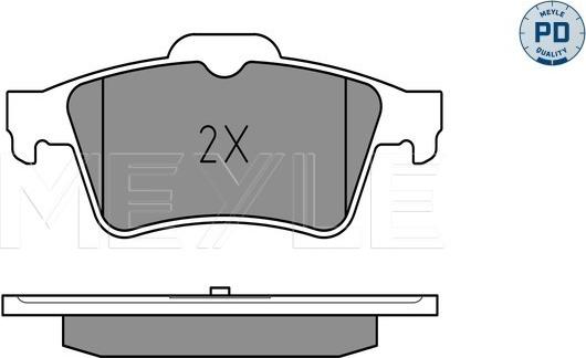 Meyle 025 241 3716/PD - Komplet kočnih obloga, disk kočnica parts5.com