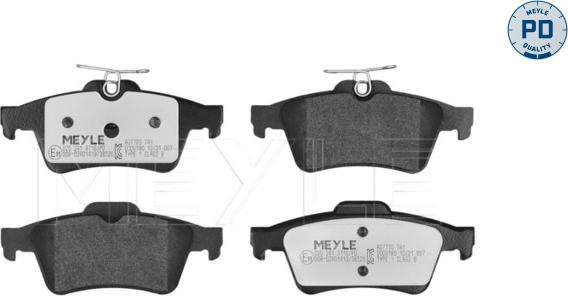 Meyle 025 241 3716/PD - Brake Pad Set, disc brake parts5.com