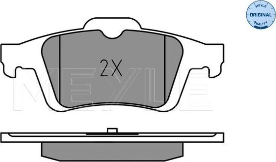 Meyle 025 241 3717 - Brake Pad Set, disc brake parts5.com