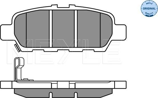 Meyle 025 248 7113/W - Bremsbelagsatz, Scheibenbremse parts5.com