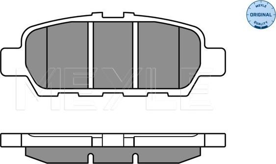 Meyle 025 248 7113/W - Bremsbelagsatz, Scheibenbremse parts5.com