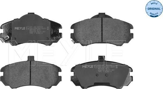 Meyle 025 243 6917/W - Sada brzdových destiček, kotoučová brzda parts5.com