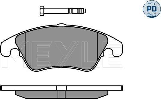 Meyle 025 243 1019/PD - Komplet kočnih obloga, disk kočnica parts5.com