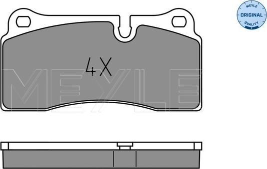 Meyle 025 242 6118 - Fékbetétkészlet, tárcsafék parts5.com