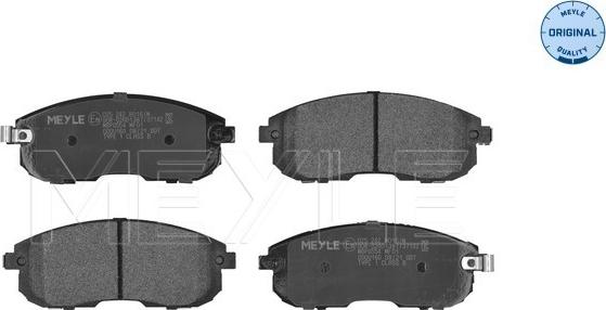 Meyle 025 242 8016/W - Set placute frana,frana disc parts5.com