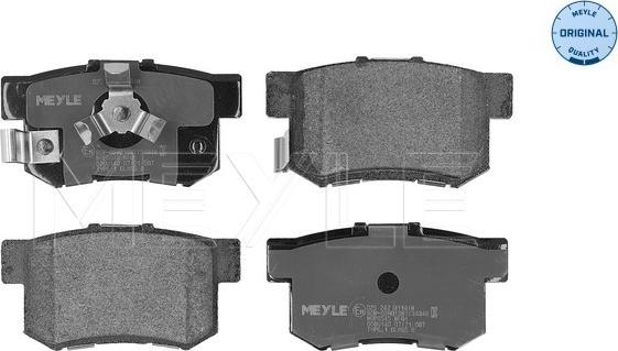 Meyle 025 242 3114/W - Bremsbelagsatz, Scheibenbremse parts5.com