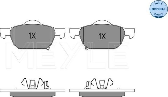 Meyle 025 247 9617/W - Тормозные колодки, дисковые, комплект parts5.com