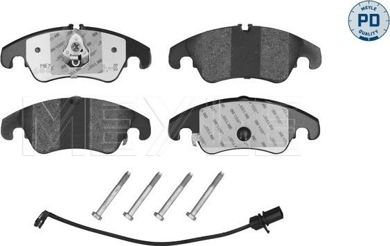 Meyle 025 247 4319/PD - Komplet zavornih oblog, ploscne (kolutne) zavore parts5.com