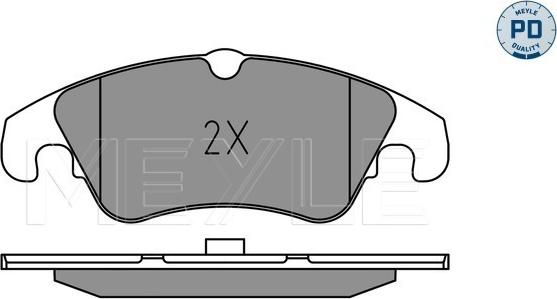 Meyle 025 247 4319/PD - Brake Pad Set, disc brake parts5.com