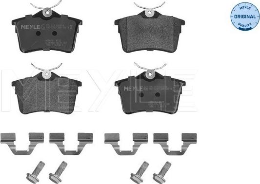 Meyle 025 247 6516/W - Fékbetétkészlet, tárcsafék parts5.com