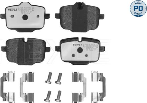 Meyle 025 247 0318/PD - Set placute frana,frana disc parts5.com