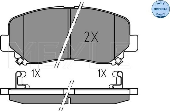 Meyle 025 255 6416 - Set placute frana,frana disc parts5.com