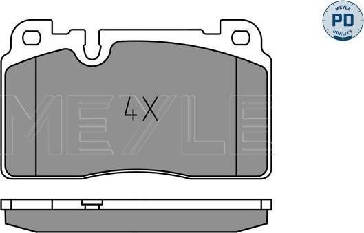 Meyle 025 256 4317/PD - Set placute frana,frana disc parts5.com