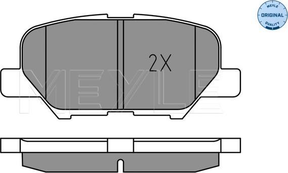 Meyle 025 256 8814 - Brake Pad Set, disc brake parts5.com