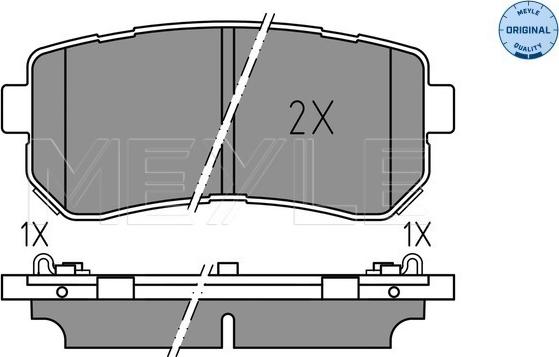 Meyle 025 256 7716 - Set placute frana,frana disc parts5.com