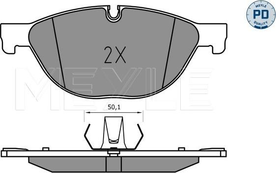 Meyle 025 250 4519/PD - Set placute frana,frana disc parts5.com