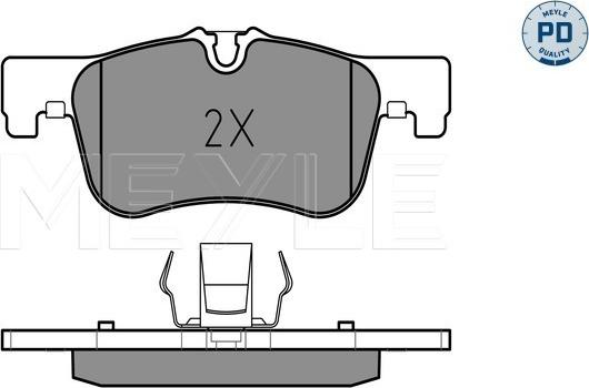 Meyle 025 250 1418/PD - Komplet zavornih oblog, ploscne (kolutne) zavore parts5.com