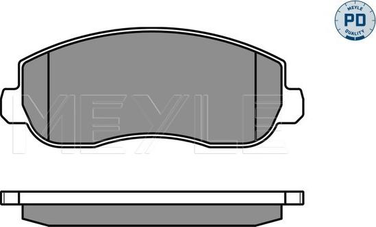 Meyle 025 251 4718/PD - Fren balata seti, diskli fren parts5.com