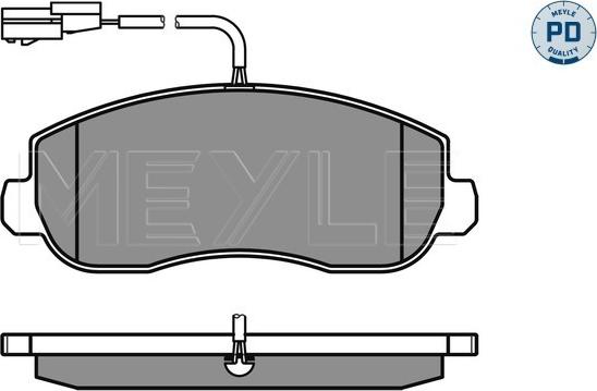 Meyle 025 251 4718/PD - Bremsbelagsatz, Scheibenbremse parts5.com