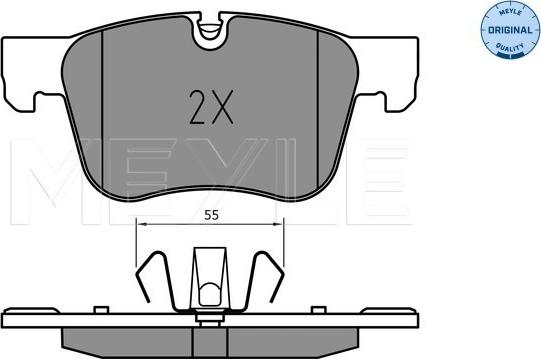 Meyle 025 258 3417 - Set placute frana,frana disc parts5.com