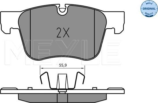 Meyle 025 258 3317 - Set placute frana,frana disc parts5.com