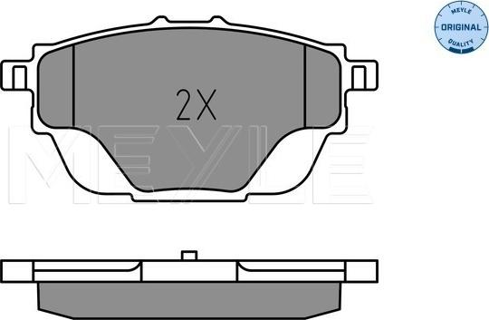 Meyle 025 258 2717 - Set placute frana,frana disc parts5.com