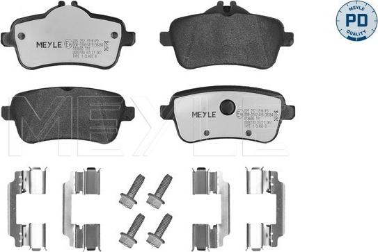 Meyle 025 252 1518/PD - Set placute frana,frana disc parts5.com