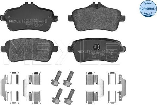 Meyle 025 252 1618 - Set placute frana,frana disc parts5.com