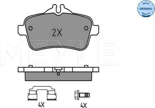 Meyle 025 252 1618 - Set placute frana,frana disc parts5.com